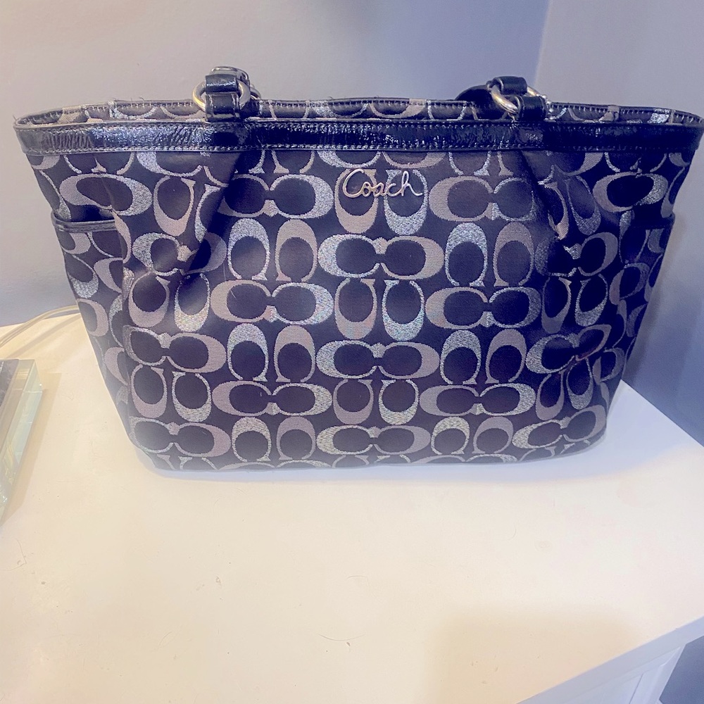 Coach monogram tote